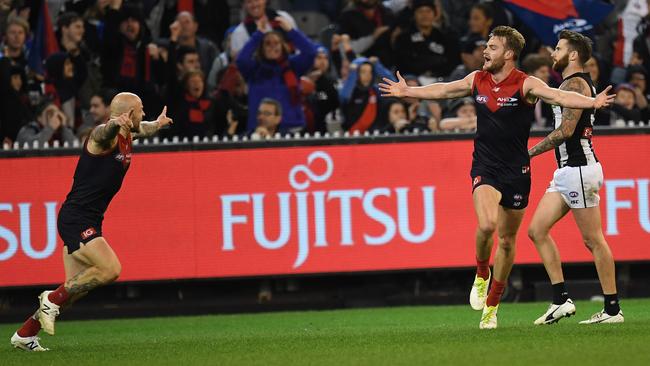 Dees — and Pies — fans won’t soon forget this goal from Jack Watts. Picture: AAP