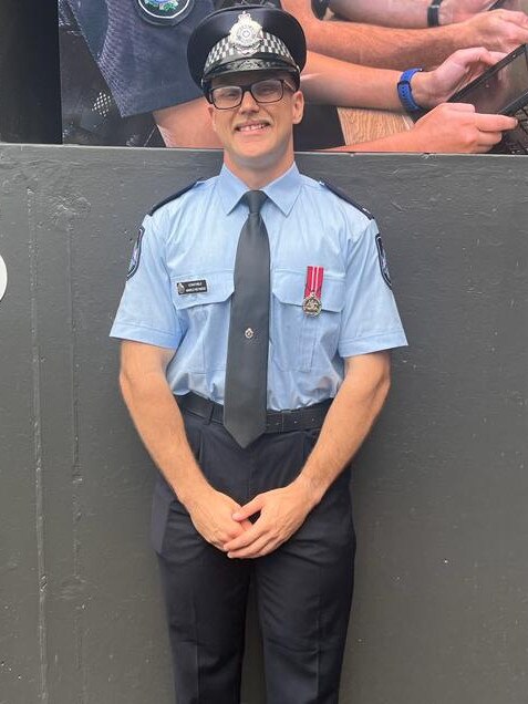 Meet Constable Marco Reynke the newest recruit at Charleville Police Station. Picture: Queensland Police Media.