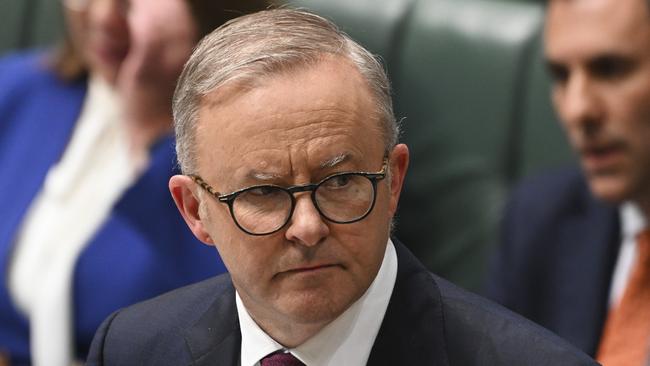 Prime Minister Anthony Albanese has tested positive to Covid-19 for the second time in seven months. Picture: Martin Ollman