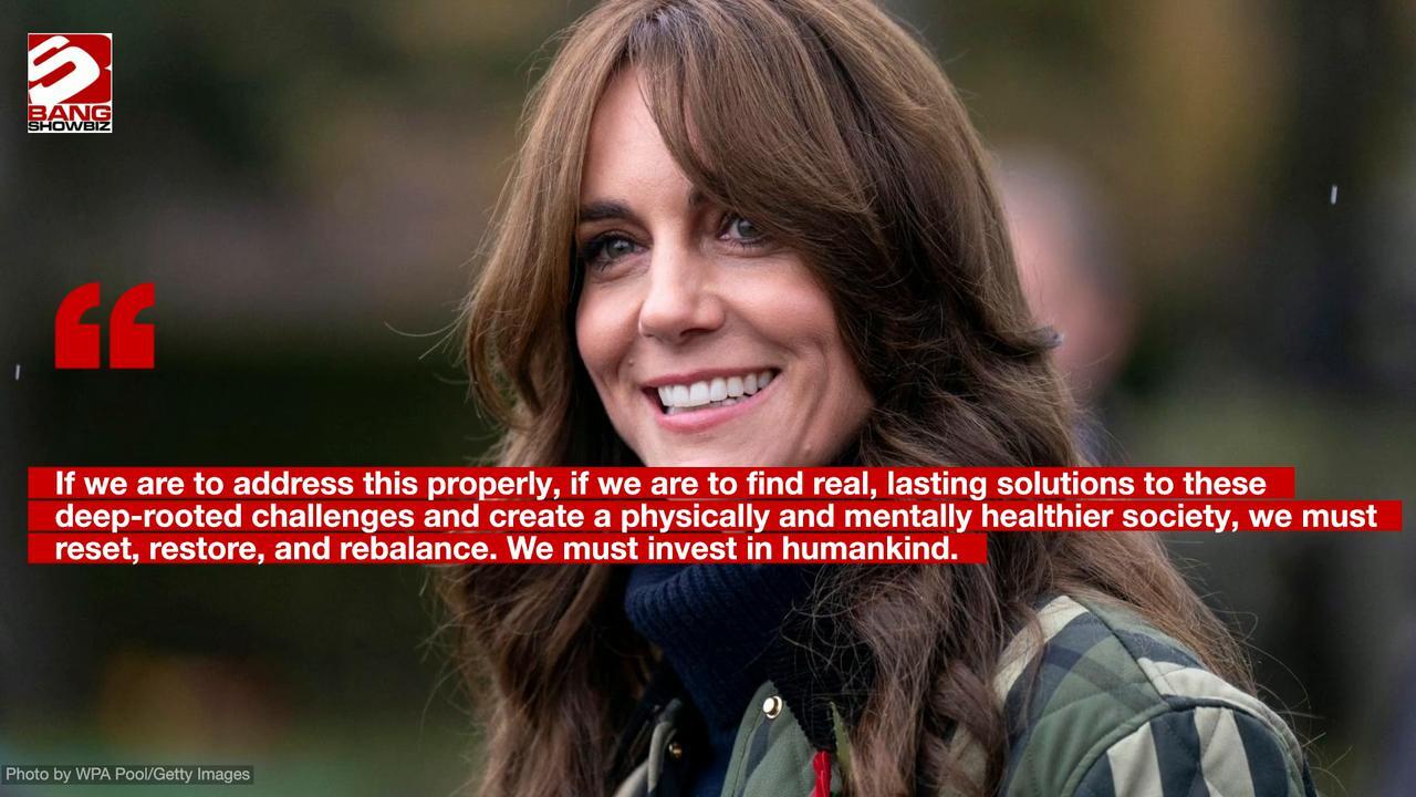 Duchess Catherine implores people to 'invest in humankind'