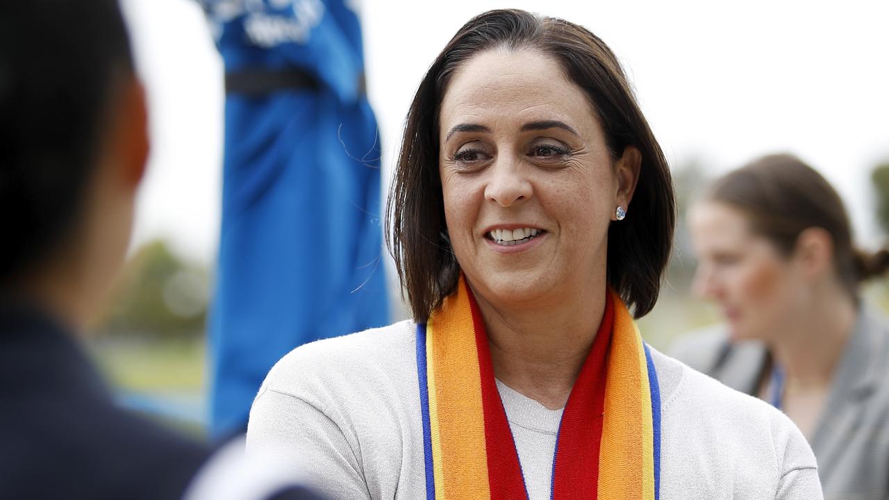 Former Olympic swimmer, Nicole Livingstone parlayed her sporting career into leadership positions at the AFLW and is currently the chief executive of the Victorian Institute of Sport. Picture: Dylan Burns/ AFL Photos via Getty Images)