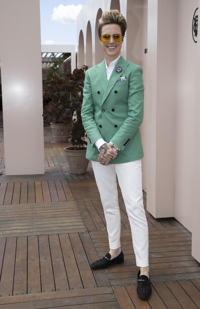 Brihony Dawson dazzled in a green suit. Picture: Sam Tabone/Getty Images