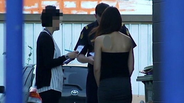 Police raid illegal massage parlours operating as alleged prostitution parlours on the Gold Coast. Photo: ABC