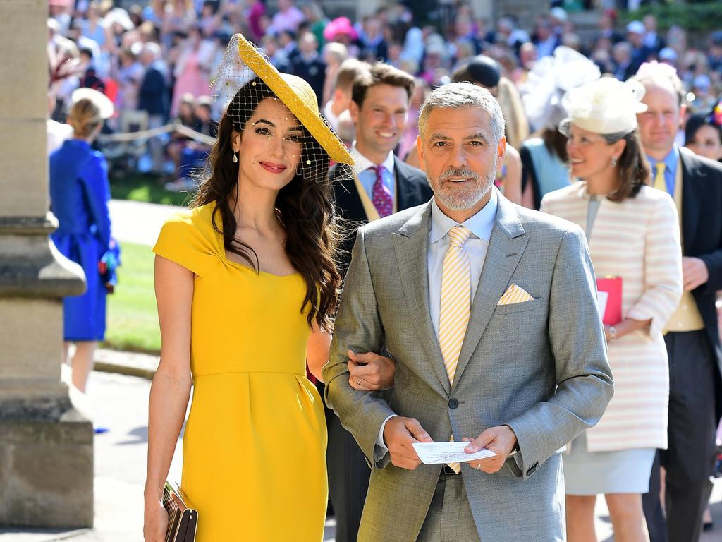 The Clooneys attended Meghan and Harry’s wedding last year. Picture: Ian West — WPA Pool/Getty Images.