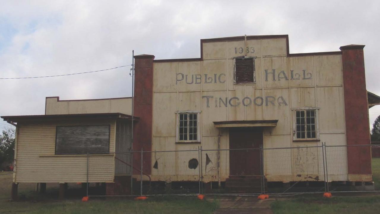 Tingoora Hall is expected to cost up to $800,000 to restore.