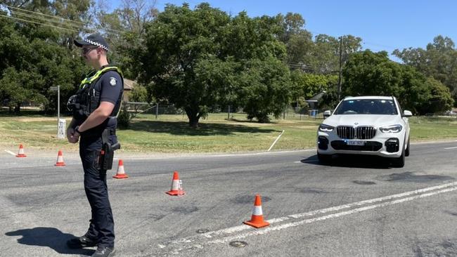 A man has died and two police officers flown to Melbourne with serious injuries after a two-car crash at Strathmerton. Picture: ABC News