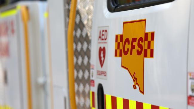 ADELAIDE, AUSTRALIA - NewsWire Photos March 23 2023: A general view of a CFS truck at a press conference in Athlestone, Adelaide. Minister Joe Szakacs is announcing the most significant safety upgrades for 390 fire trucks since Ash Wednesday. NewsWire / David Mariuz