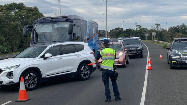 More than 40 drink and drug drivers were busted in Geelong on the weekend in Operation Lockdown. Picture: Victoria Police