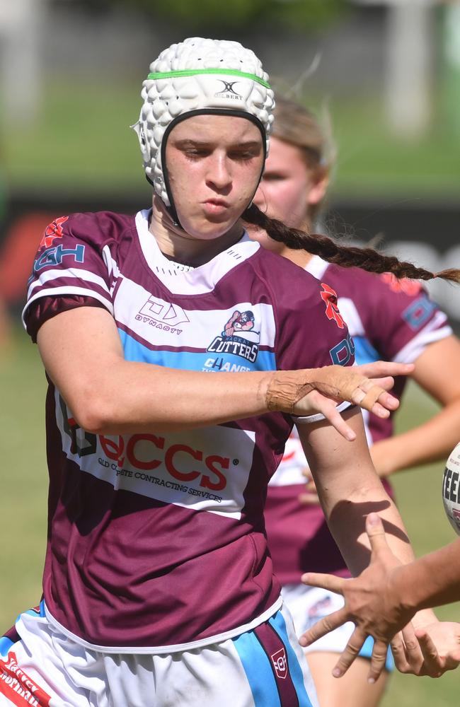 Blackhawks Under-19s women (Harvey Norman U19s) vs. Mackay at Jack Manski Oval. Cutters Emily Bella. Picture: Evan Morgan