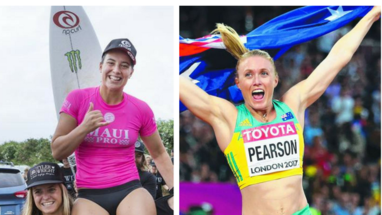 Surfer Tyler Wright and athlete Sally Pearson both won world titles in 2018