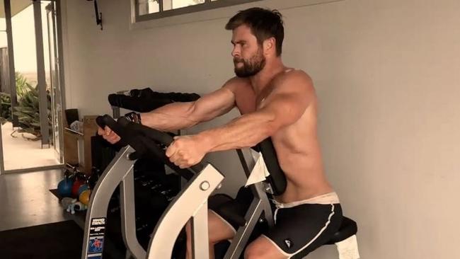 Chris Hemsworth's workout routine is insane.