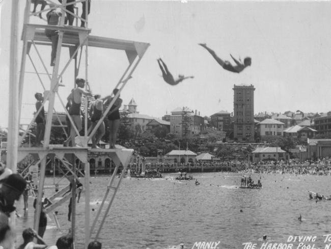 Manly harbour pool. Picture Northern Beaches Library