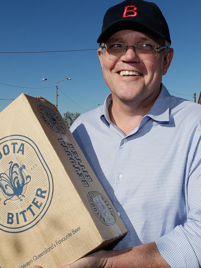 Prime Minister Scott Morrison in Queensland today. Picture: AAP/Alex Ellinghausen