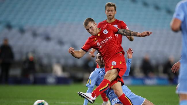 Midfielder Riley McGree has been named the Reds’ best for the 2019-20 A-League season. Picture: Mark Kolbe/Getty Images