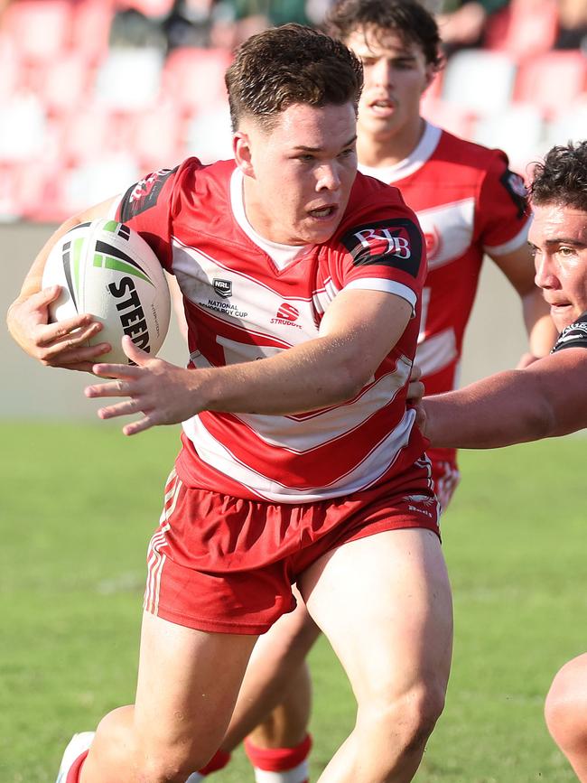 Zane Harrison. Langer Trophy Grand Final schoolboy league - Marsden SHS v PBC SHS, Stones Corner. Picture: Liam Kidston