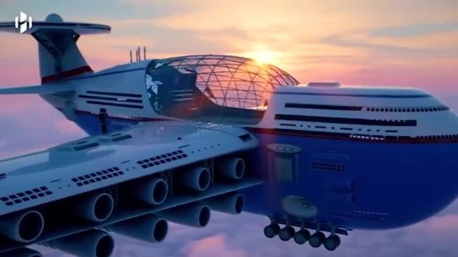 Inside giant flying luxury hotel that can stay in the air for years