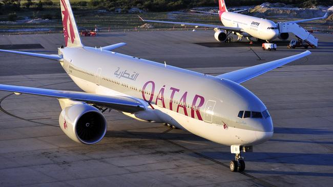 Inaugural flight of Qatar Airways from Doha to Perth