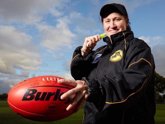 Narelle Smith has been appointed the new reserves assistant coach at Glenelg, a first for the SANFL. Picture: MATT LOXTON