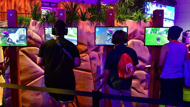 The massively popular game Fortnite has Loot boxes that could encourage gambling in children. The maker of the game has now vowed to let players see what’s in the boxes. Picture: Frederic J. Brown/AFP