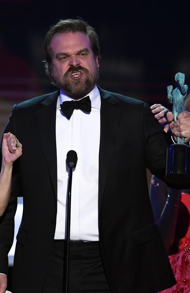 David Harbour wasn’t a fan of the dog. Picture: Kevin Winter/Getty Images /AFP