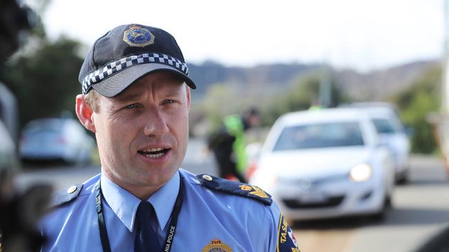 Tasmania Police's Senior Sergeant Ben Duffey. Picture: LUKE BOWDEN