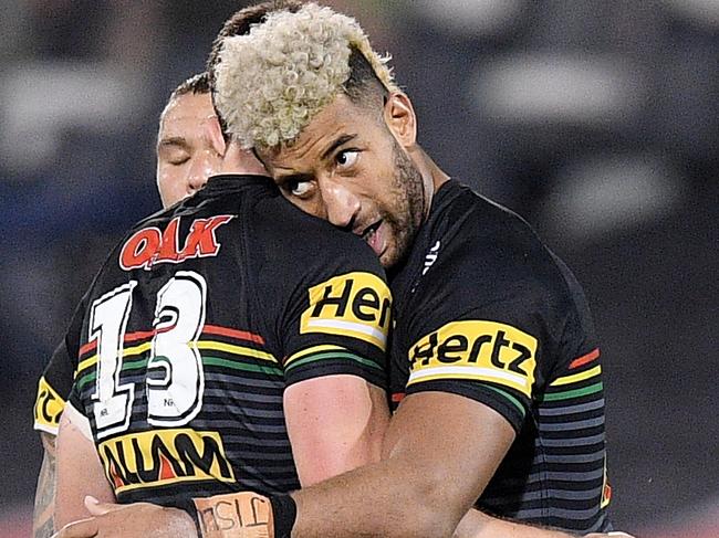 Isaah Yeo and Viliame Kikau are key men for the Panthers’ finals hopes. Picture: AAP