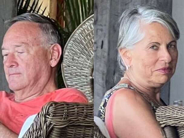 Graham Smorgon and wife Annette who Jacenko encountered on Fiji’s Kokomo Island last week., She posted this image to Instagram before later deleting it. Source: Instagram