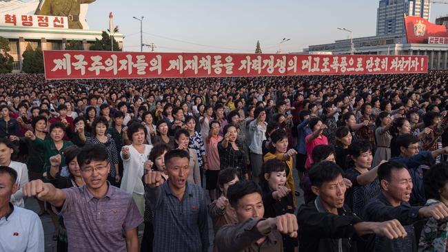 North Korea has remained defiant insisting it will not stop its weapons program. Picture: Kim Won-jin/AFP