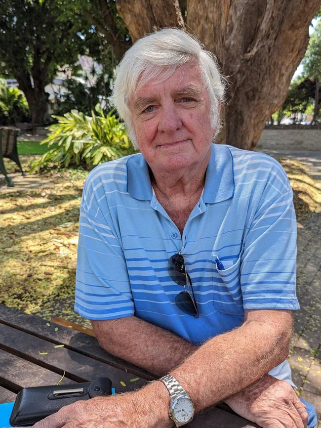 Carlyle Gardens resident Graham Gransden has recorded a close encounter with an aggressive wallaby, months after his wife's shoulder was fractured in an attack by the animal.