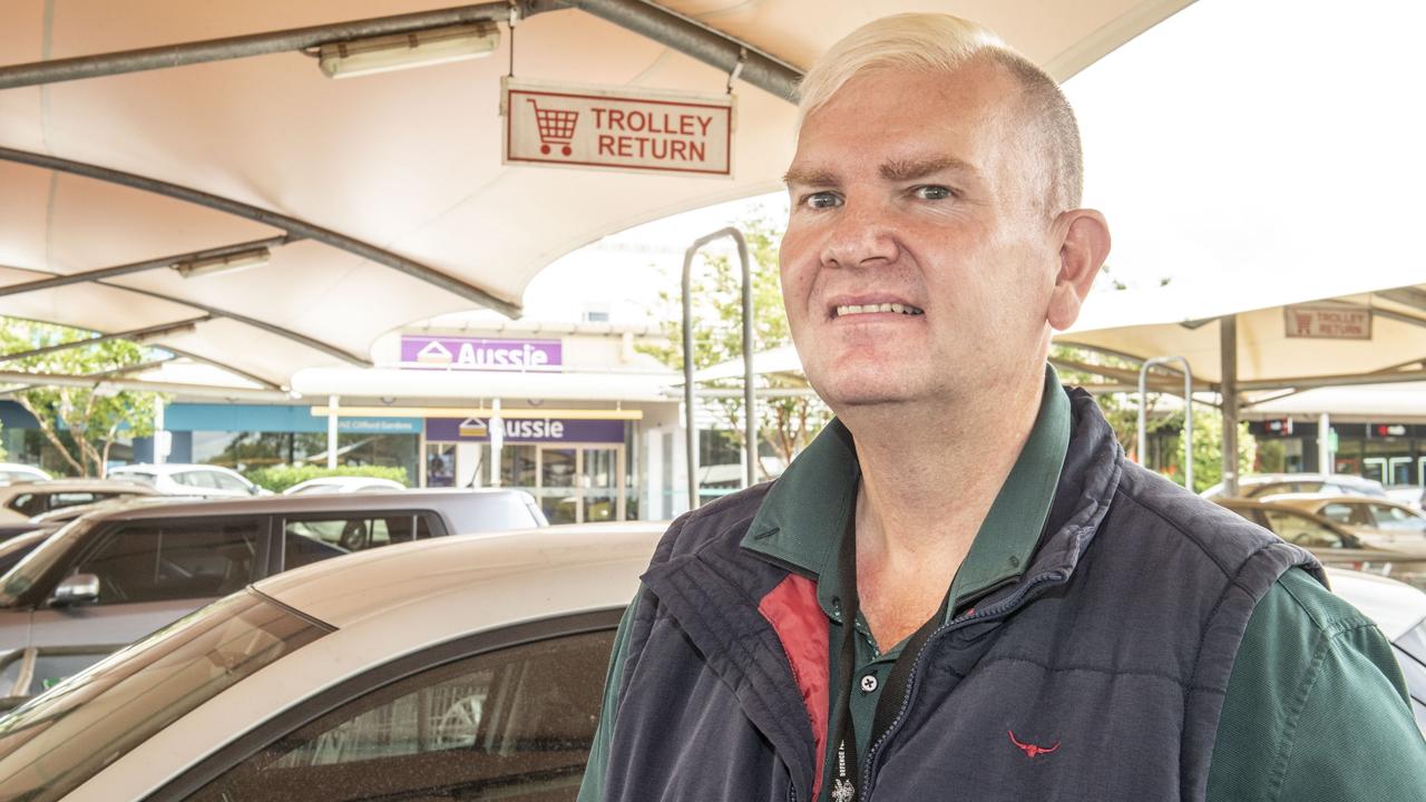 Brett Powell. Toowoomba residents talk about how safe they feel in the community. Picture: Nev Madsen