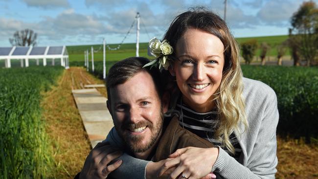 Ben Kemp, who proposed in extraordinary fashion following the Pinery bushfire, will wed fiancee Jadine Mold on Saturday. Picture: Tom Huntley