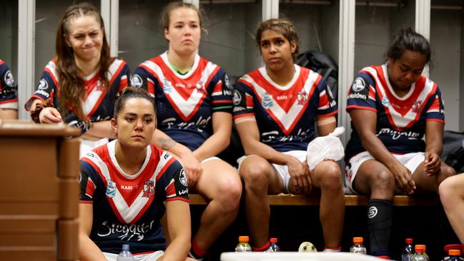 The Roosters have endured a tough start to life in the NRLW competition. Picture: Jonathan Ng