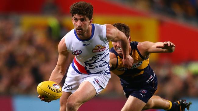 Tom Liberatore in action during his side’s elimination final win over West Coast at Subi last year. Picture: Getty Images