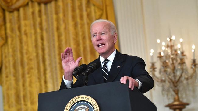 The White House played down remarks by President Biden last week that the US was committed to defending Taiwan in the event of an attack; an apparent departure from the long-stated policy of ‘strategic ambiguity’. Picture: Nicholas Kamm/AFP