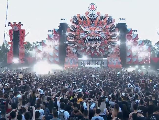 More than 30,000 people attended Defqon, which was held at the Sydney International Regatta Centre in Penrith. Picture: Q-Dance