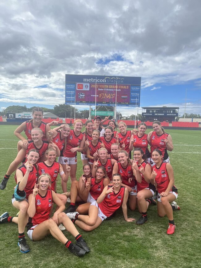 THe Burleigh Bears celebrating another win.