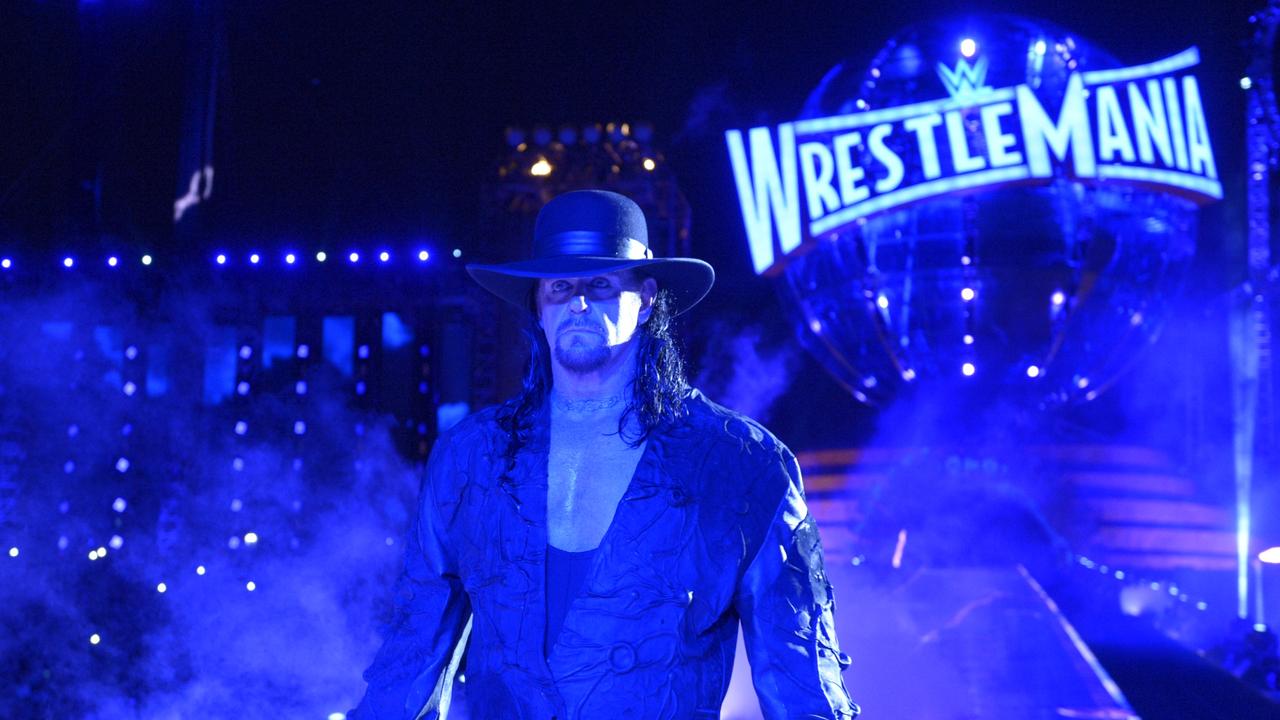 Supplied images of The Undertaker at WrestleMania 33. Photo Credit 2018 WWE, Inc