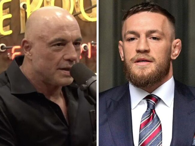 Joe Rogan and Conor McGregor.