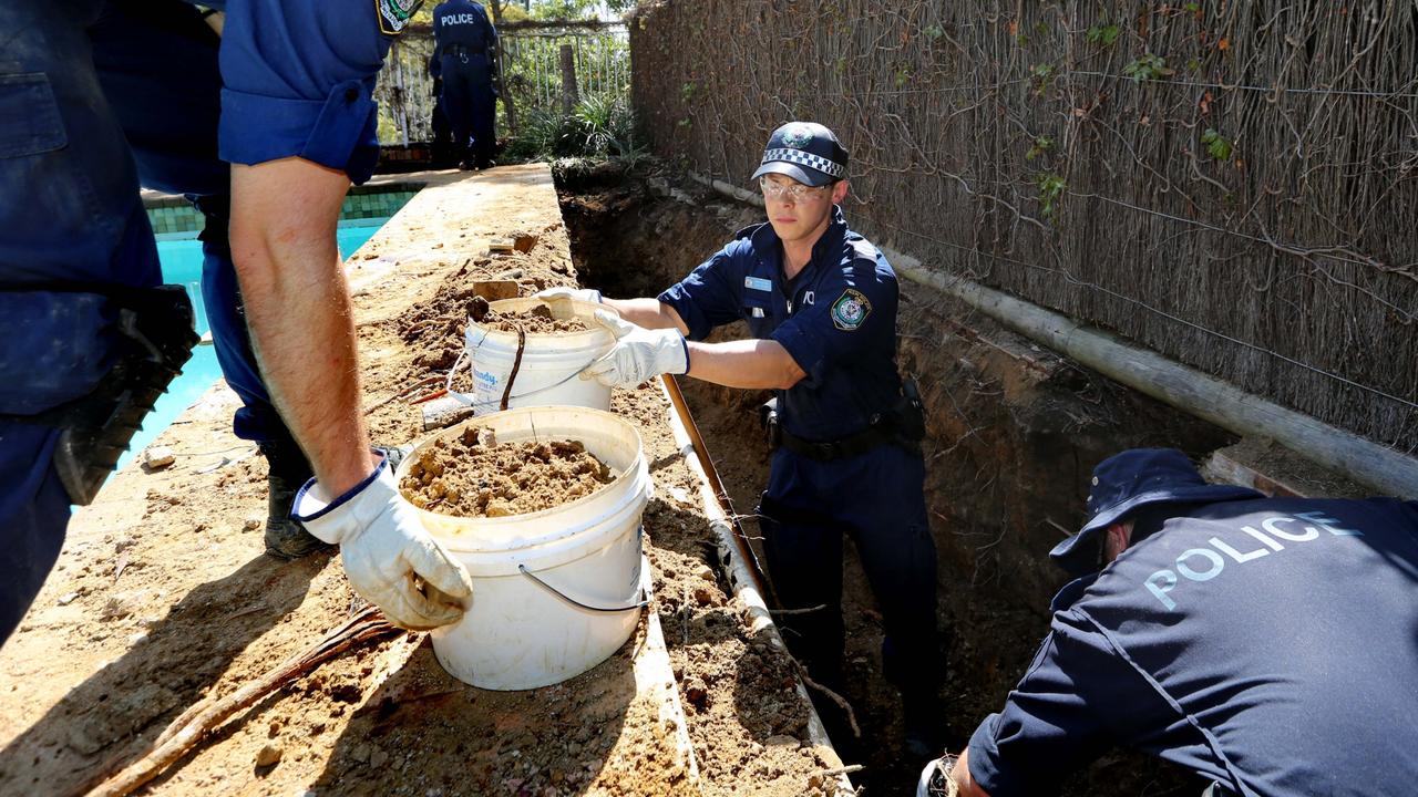 Police concluded the search of the Northern Beaches property on Monday 17 September. Remains of Lynette Dawson were not found. Picture: NSW Police Force.