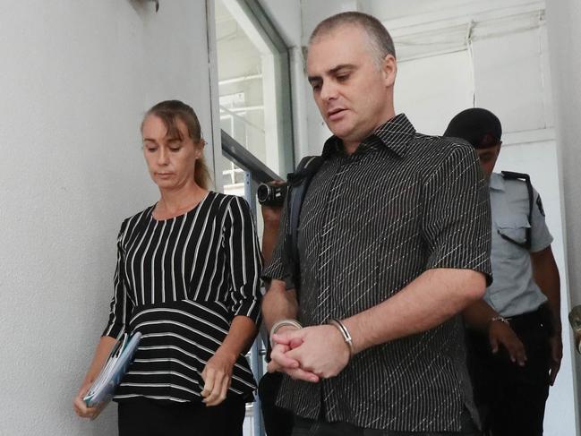 John and Yvette Nikolic at the High Court in Suva on day one of their drugs trial. Picture: Gary Ramage