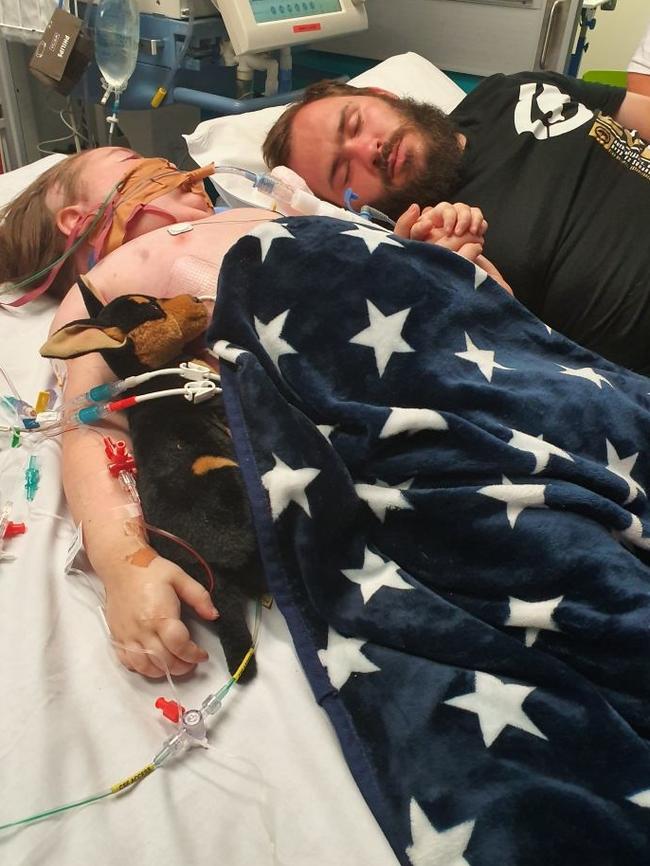 Doting dad Tim Masters with his ‘little princess’ Maci-Louise. Picture: Supplied