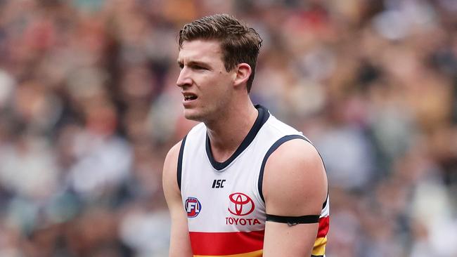 Josh Jenkins and the Crows have agreed to part ways, but there are no takers for the big forward. Picture: Matt King/Getty Images