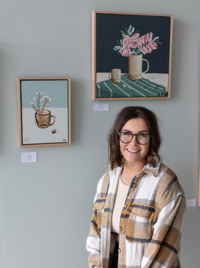 Artist Abby Sleep created Verandah Studio and Gallery in Belmont. Photo: Ginger + Mint