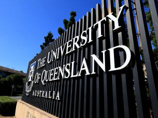 University of Queensland campus sign - St Lucia Tuesday 21st May 2024 Picture David Clark