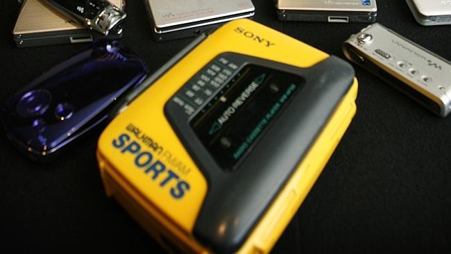  HERALD SUN Andrew Hughes and his collection of Sony Walkmans dating back to the 70's. The oldest one from the seventies is i...