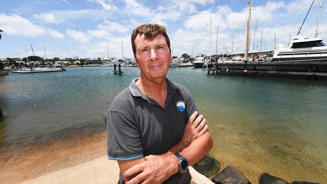 Wheelhouse Marine's Wayne Batemen said his business could be facing closure now that Darwin is no longer the first point of entry for international yachts coming to Australia. Picture: Katrina Bridgeford.