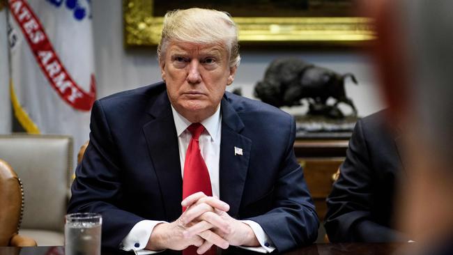 Donald Trump’s backdown on the shutdown will hurt his standing with his conservative base. Picture: AFP
