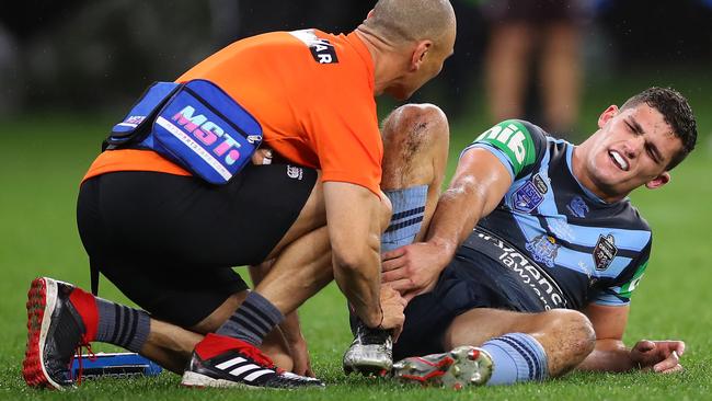 Nathan Cleary was battered by a wave of criticism when selected for Origin in 2018. Picture: Cameron Spencer/Getty