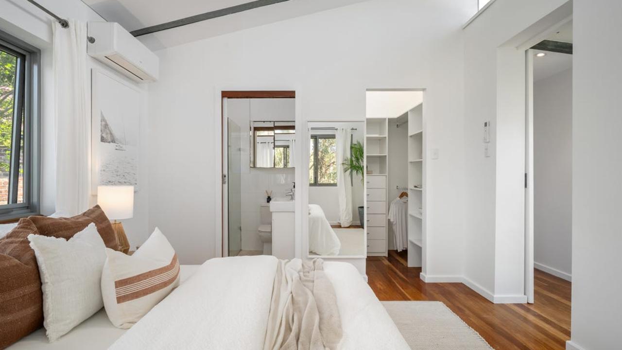 One of the five bedrooms.