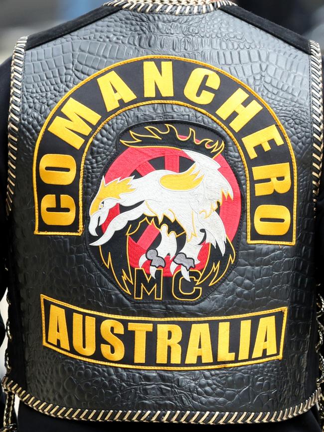 Comanchero bikies are moving drugs to Australia.